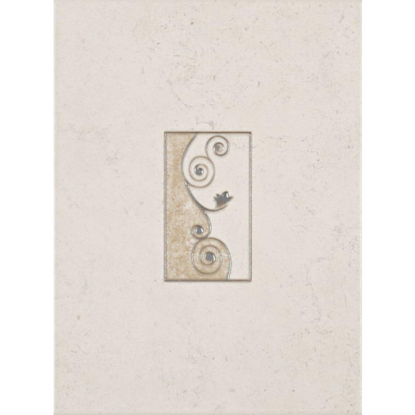 Eliane 12'' x 8'' Glossy Natural Stone Decorative Tile Insert & Reviews ...