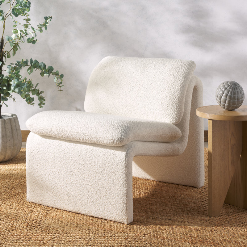 Piara Upholstered Accent Chair, Cream