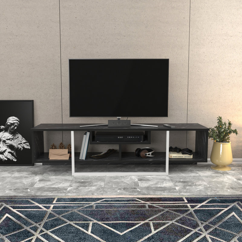 Belora TV Stand for TVs up to 65", Bendire/White