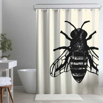 Shower Curtain AN475 – Polyester Shower Curtain, Dye Sublimation Print, 71" W × 74" L