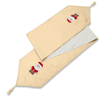 Claus Cream Table Runner 72"