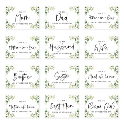 Carte de mariage verdure feuillage