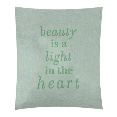 Tapisserie en polyester en citation de beauté