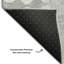 Tapis gris Prisco lavable à la machine de qualité supérieure-1459977241