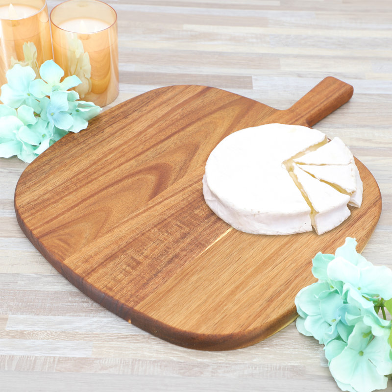  13 Inch Acacia Wood Serving Board with Handle