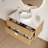 36'' Solid Wood Bathroom Vanity, Single Bathroom Vanity Set With Sintered Stone Top And Two Drawers