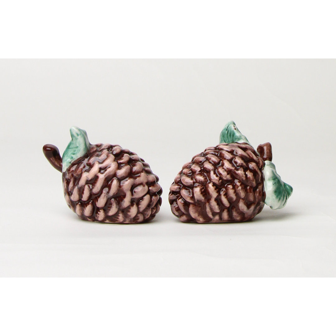 Cosmos Gifts Pine Cone 2-Piece Salt and Pepper Set Cosmos Gifts