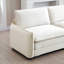Velours côtelé surdimensionné beige avec repose-pieds: sièges confortables pour la détente: design moderne, maison élégante