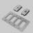 4G Buildings & Architecture 4 - Gang Combination Plate Standard Combination Wall Plate-104832872