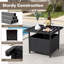 Table d'appoint en osier et rotin -2071975701