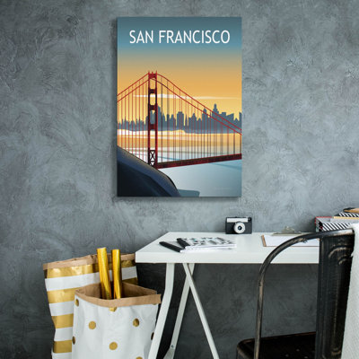 «San Francisco 2» par Omar Escalante, art mural sur toile
