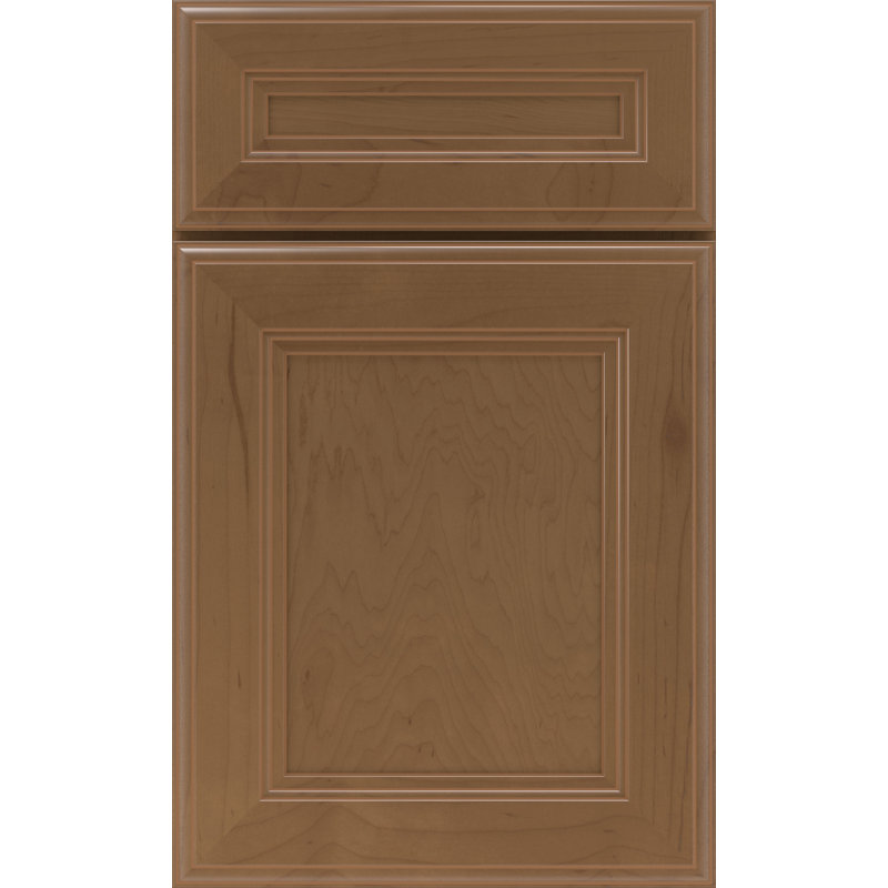 Dwelling Value Bramley Door Sample, Carob/Stone Glaze, Maple