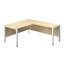 Buariki L-Shaped Metal Base Executive Desk-203599900-203599911-203599906