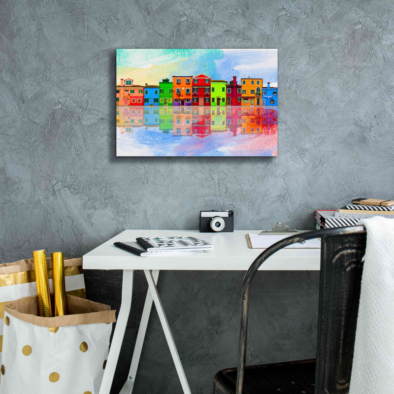 «Color Town 8A» par Ata Alishahi, H 12 po x l 18 po x P 0,75 po