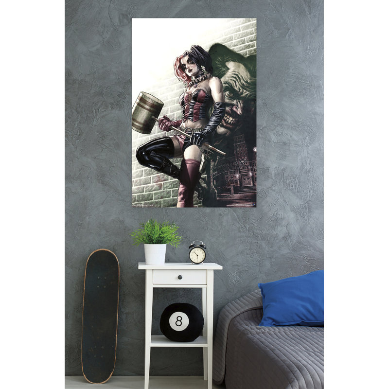 Harley quinn-impression sur papier murale