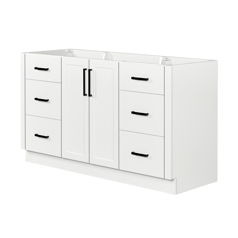   Base de meuble-lavabo simple 60 po Loren, White