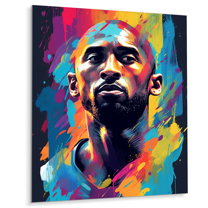 «Kobe Memory II» sur impression métallique, H 20 po x l 12 po