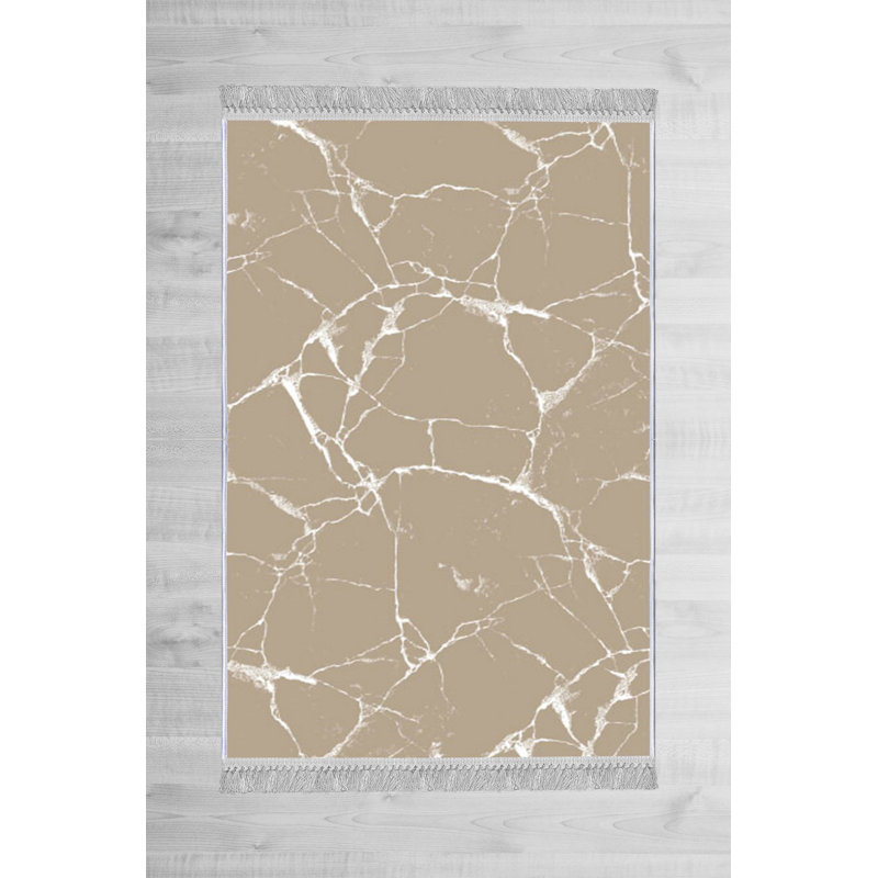 Tapis luxueux en velours 5,9 x 9,2 pieds | Tissu 100% velours, semelle 100% coton, hauteur des poils de 0,4 po | Antibactérien, antidérapant, lavable à la machine | Impression numérique 3D élégante pour le décor du salon et de la chambre à coucher