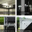 Rangement pour outils en métal noir avec toit incliné et portes doubles