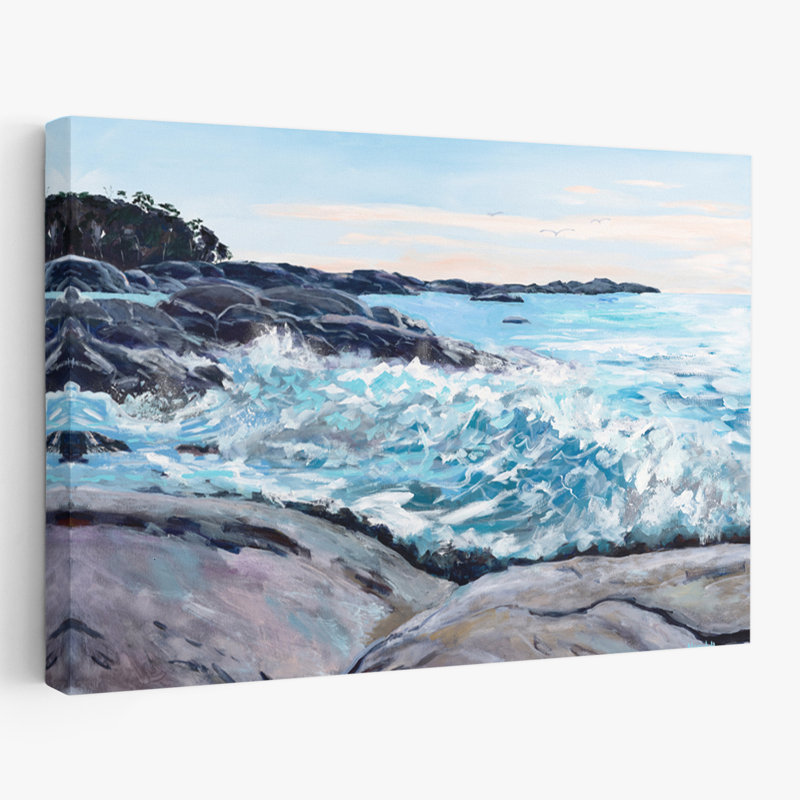 Bicheno - paysages côtiers, art océanique, H 16 po x l 24 po