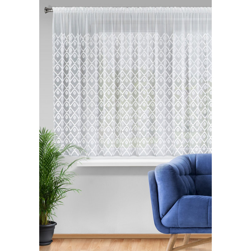 Fyllia Sheer Curtain Single Panel