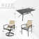 6 - Person Rectangular Outdoor Dining Set With Cushions