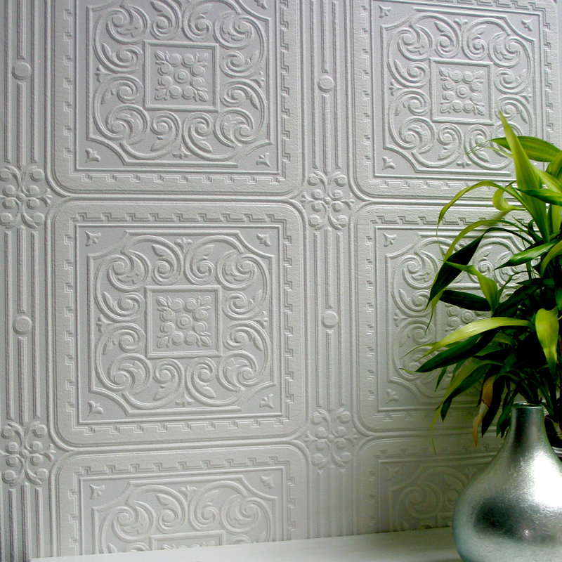 Jahlissa 33' x 20.5" 3D Embossed Wallpaper Roll