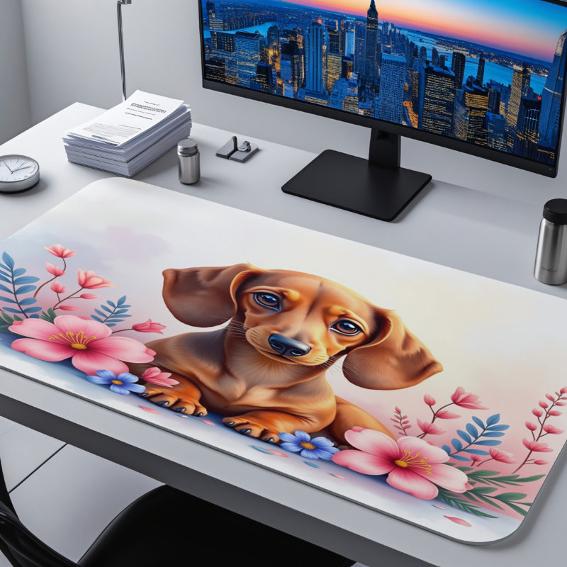 Polyester Desk Pad, 31.5x15.5