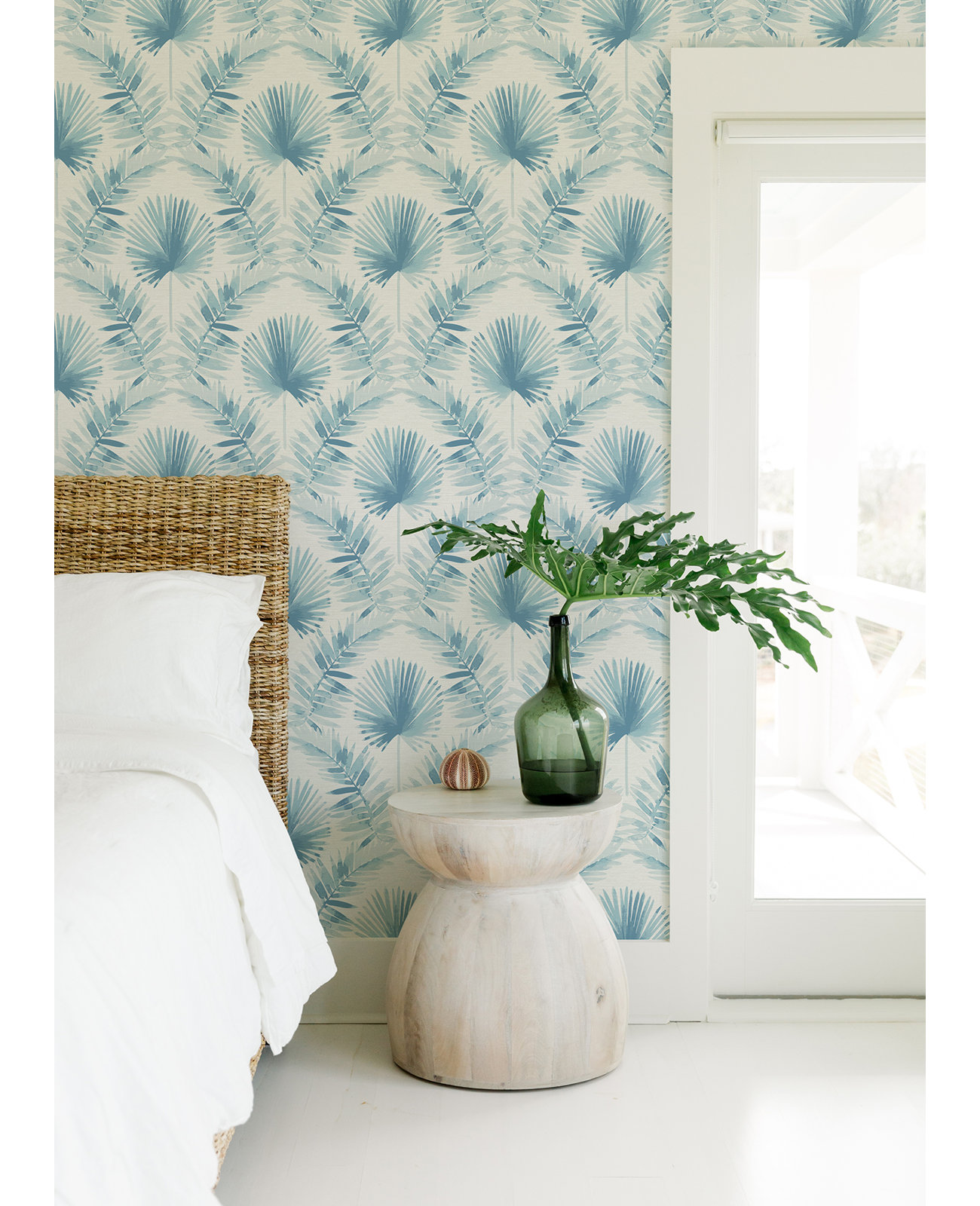 Dorinda Botanical Wallpaper, Blue