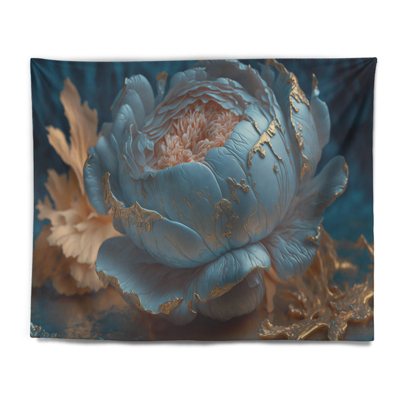 Tapisserie en polyester avec punaises, H 50 po x l 60 po