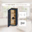 Armoire murale 15 po en bois massif bleu marine avec 2 tablettes réglables prêtes à assembler pour la cuisine, la salle de bain, la buanderie et le garage-129374563