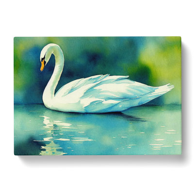Swan Watercolour Vol.5 - Wrapped Canvas