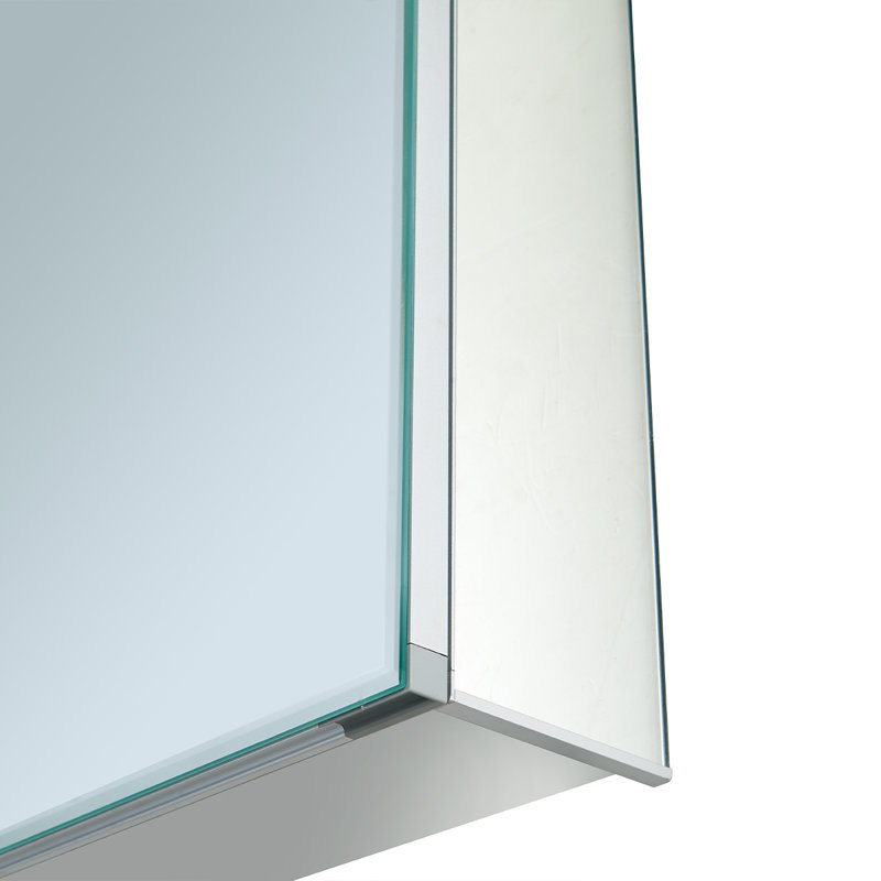 20'' x 28'' Frameless Aluminum Medicine Cabinet with Mirror