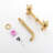 Bathroom Wall Mount Faucet Brushed Gold - Long Service Life Solid Brass Electroplated Finish-128724049