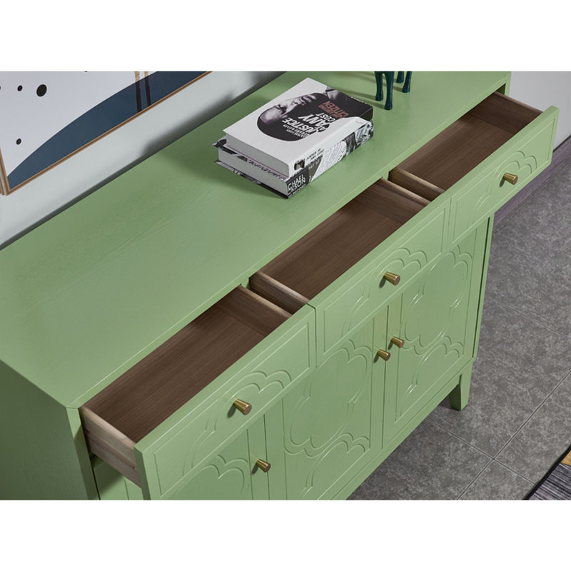 Versatile 3-Drawer 3-Door Entryway Accent Cabinet