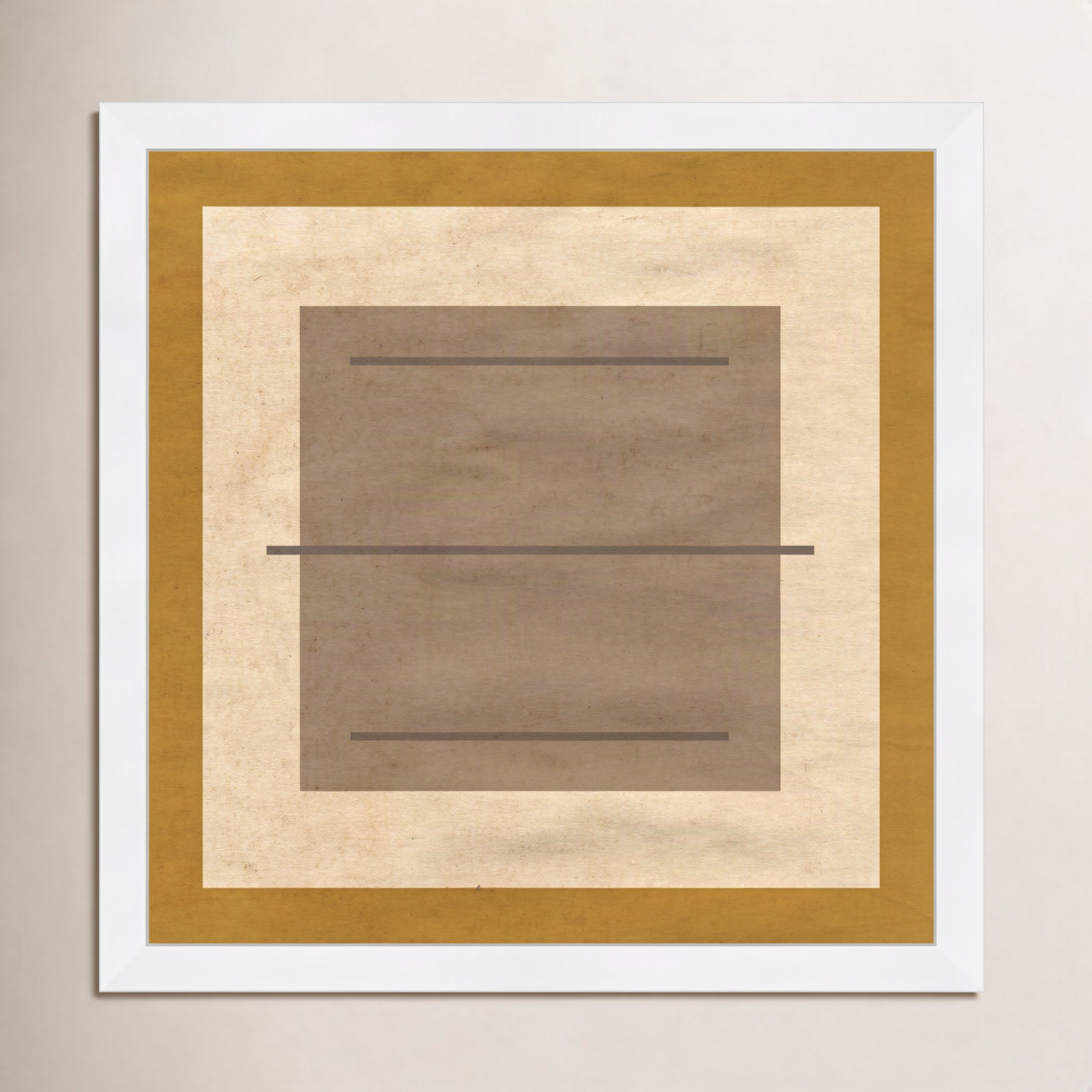 Amarillo Alberto Print by Oliver Gal, 18" H x 18" W x 0.5" D, White