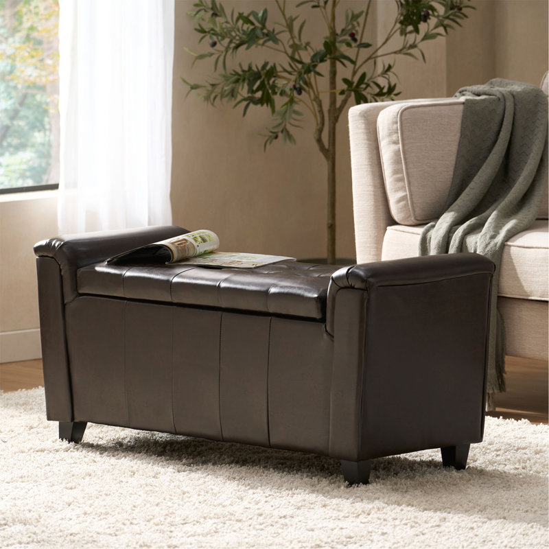 Versatile Ottoman Bench With Stylish Tufting And Practical Storage
