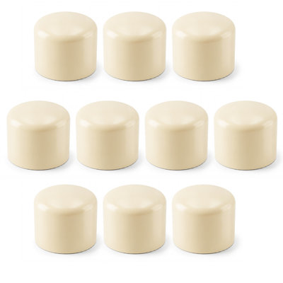 SUPPLYGIANT 10pcs 3/4 Inch CPVC End Cap Socket Pipe End Stop Fitting White