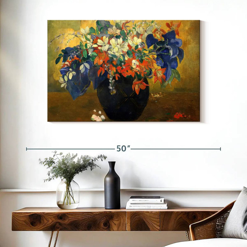 Harnek un vase de fleurs 1896, H 26 po x l 39 po