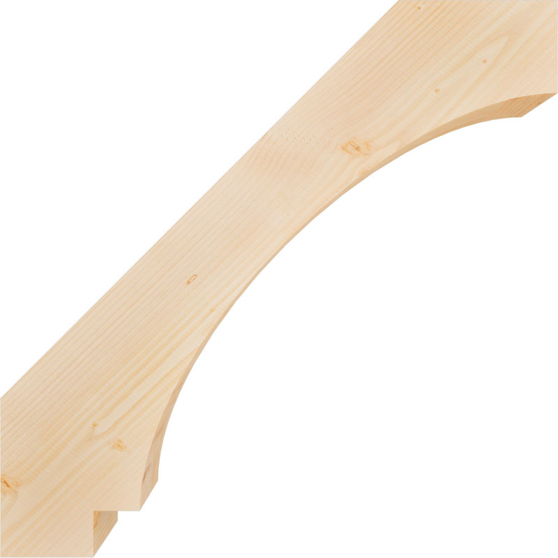 Attelle impériale du genou, Sapin de Douglas, Lisse, H 36 po x l 5,5 po x P 36 po