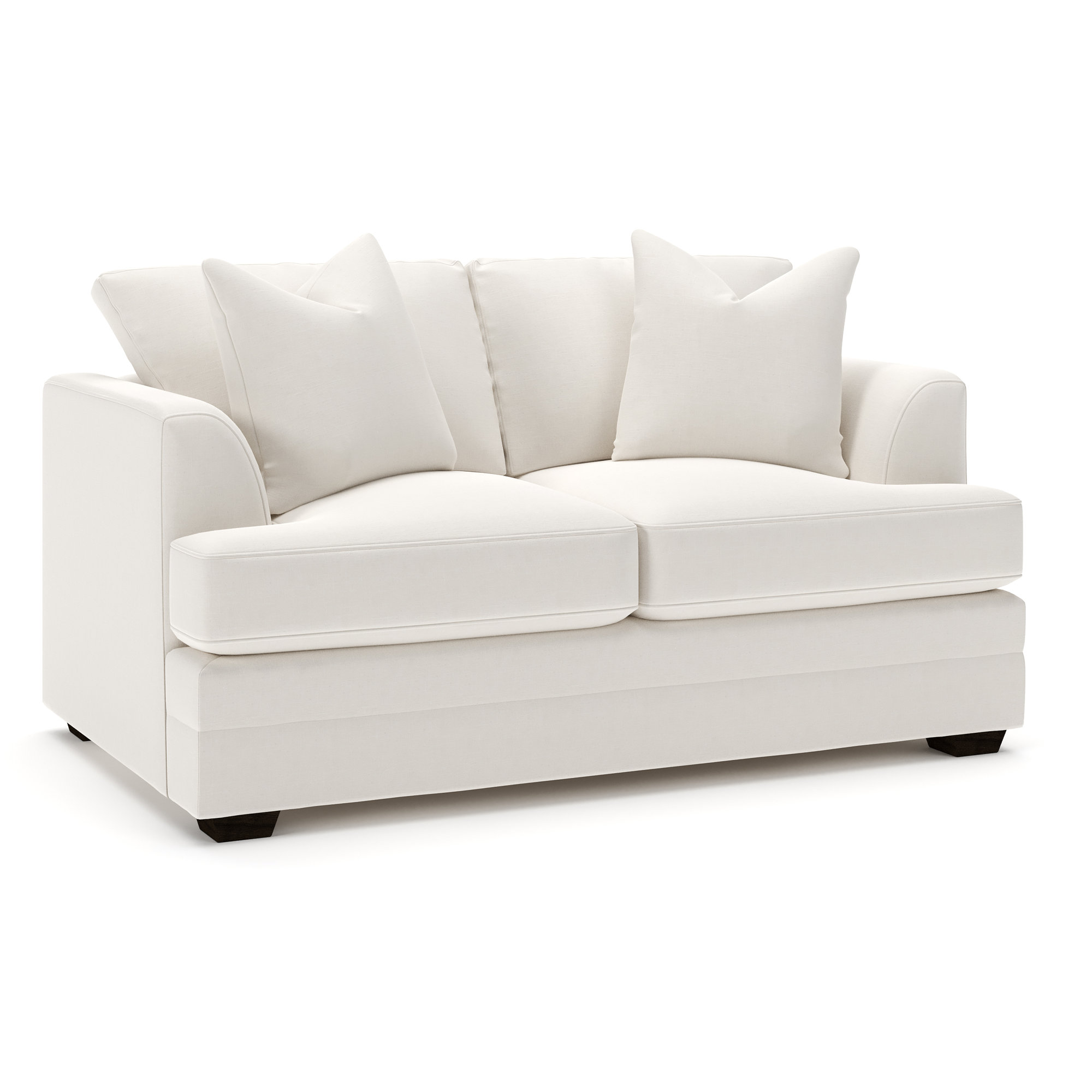 Edan Upholstered Sofa, Lena Off White Performance Linen Blend