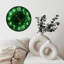 Horloge abstraite verte