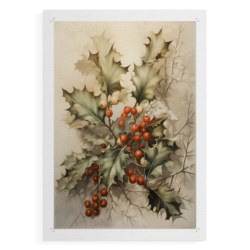 Christmas Holiday Art DCCV - Impression sur toile seulement - NON-CADRE, H 36 po x l 24 po