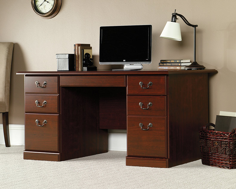 Classic Cherry Finish Computer Desk