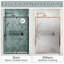 Porte de douche pivotante semi-encadrée de 96,5 à 106,7 cm (L) x 180,3 cm (H) avec verre trempé transparent de 6,35 mm (1/4 po).-107686609