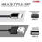 5Core USB to USB C Cable 5PCS 65W Fast Charging w Data Transfer Durable Black Type C Cords