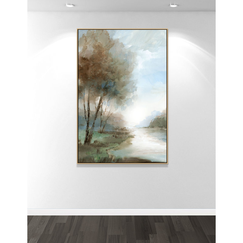 Zailin Peaceful River Print par Nan, Naturel, H 61,5 po x l 41,5 po