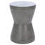 Table d'appoint ronde en béton l 12,2 po Zenni-16753767