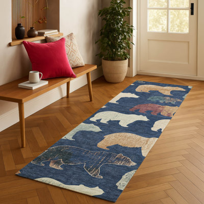 Tapis intérieur / extérieur lavable à la machine Adalaide ACN2338 Lodge