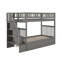 Lit superposé en bois robuste avec escalier et lit gigogne Ilariana-943922476-1056285634